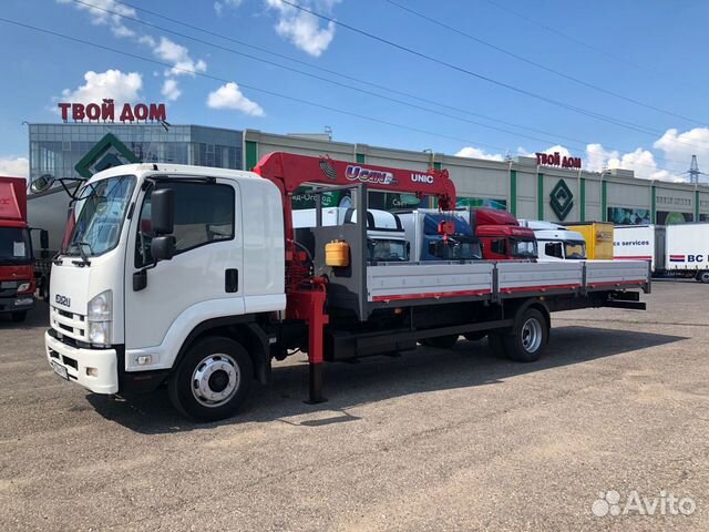 Isuzu FSR 90 борт 7 тонн кму Unic 370 2017 г