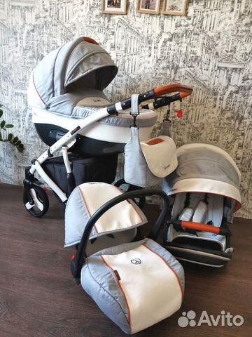 Коляска 3 в 1 Coletto Florino Carbon
