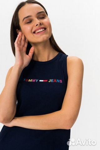 Платье из органического хлопка Tommy Jeans Платье из органического хлопка Tommy Jeans