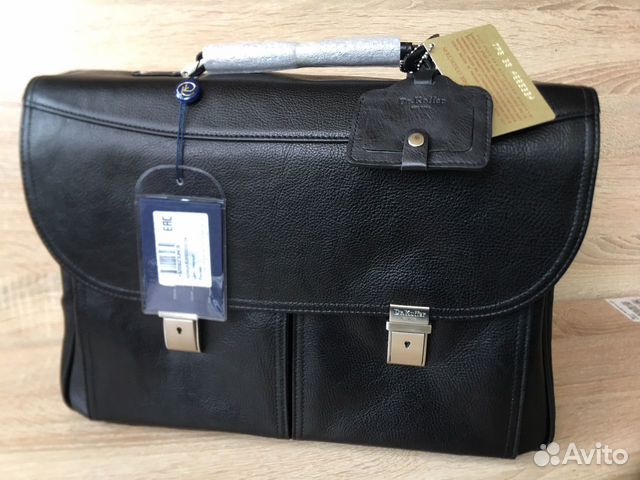 Мужской портфель из натуральной кожи