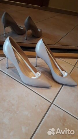 Новые туфли Casadei, кожаные, каблук метал.+кожа