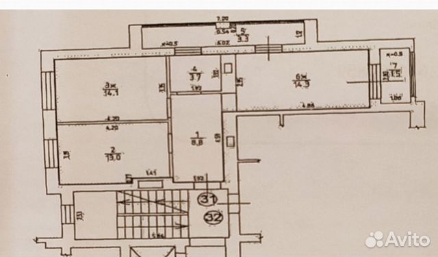 2-к квартира, 63 м², 7/9 эт.