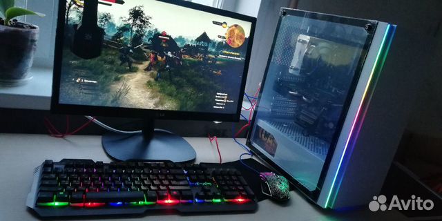 Игровой компьютер в полном комплекте