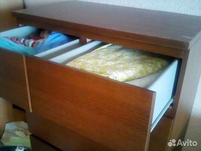 Комод Мальм, Икеа, коричневый, 6 ящиков Комод Мальм, Икеа, коричневый, 6 ящиков
