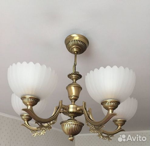 Люстра бронзовая