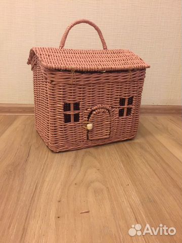 Кукольный домик, ручная работа, плетёный из бумажн