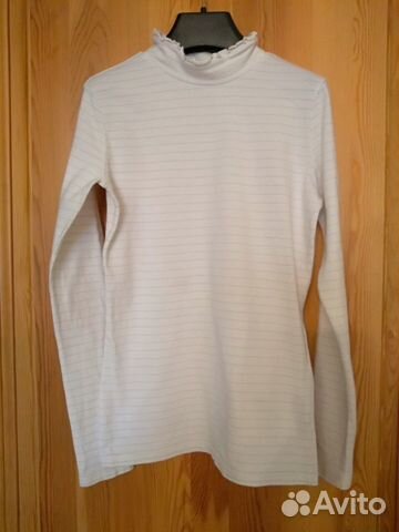 Белая школьная блузка Sela из х/б трикотажа