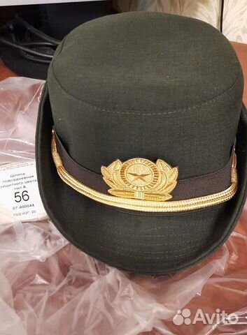 Шляпа повседневная защитного цвета женская 56р