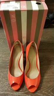 Туфли Tervolina (нат.кожа+лак) коралловый цвет