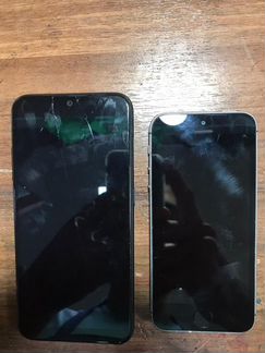 Телефоны iPhone и samsung