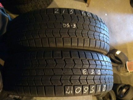215/60 R17 2шт б/у Dunlop Graspic DS3
