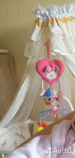 Балдахин с держателем в детскую кроватку