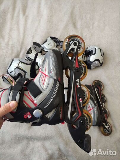 Роликовые коньки детские Fila раздвижные 32-35