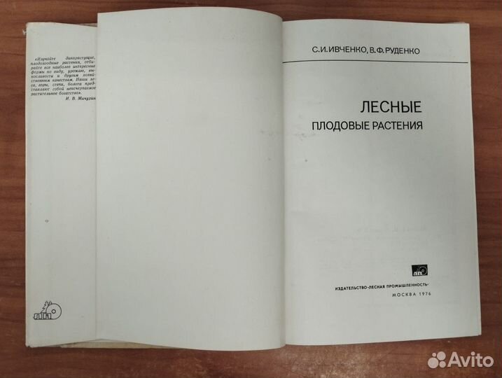 Ивченко С.И., Руденко В.Ф. Лесные плодовые растени