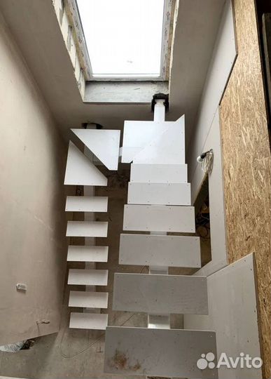 Обшивка ступеней Ясенем