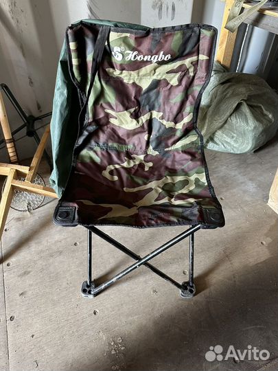 Комплект: Раскладной стул со спинкой + 4 стульчика