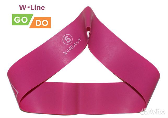 Эспандер-петля W-Line, 650*50*1.1, 5 фуксия
