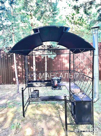 Мангал с крышей