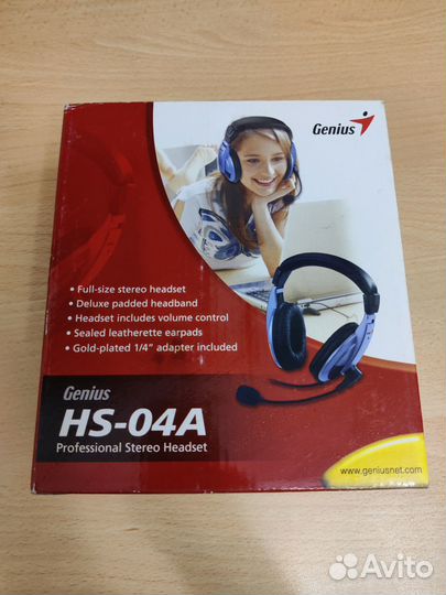 Новые наушники для компьютера Genius