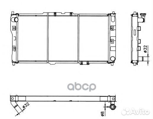 Радиатор 52017 NRF