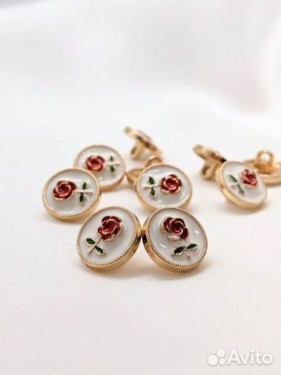 Пуговицы дизайнерские 12 мм металл