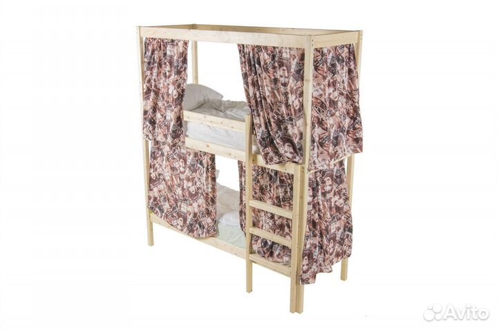 Двухъярусная кровать из сосны