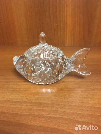 Хрустальные рюмки СССР икорница стеклянная