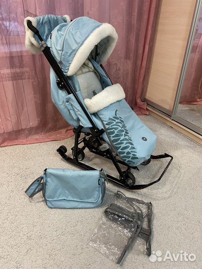 Санки коляска nika