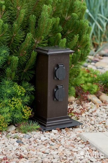 Блок уличных защищенных розеток высота 310мм