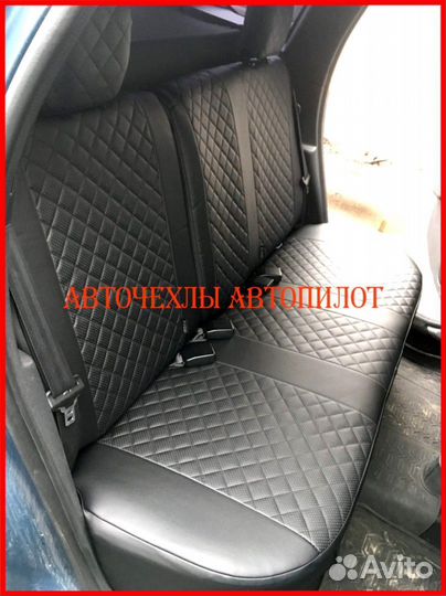 Чехлы Автопилот Nissan Terrano из экокожи чёрные