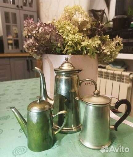 Чайник кофейник кувшин молочник сахарница металл