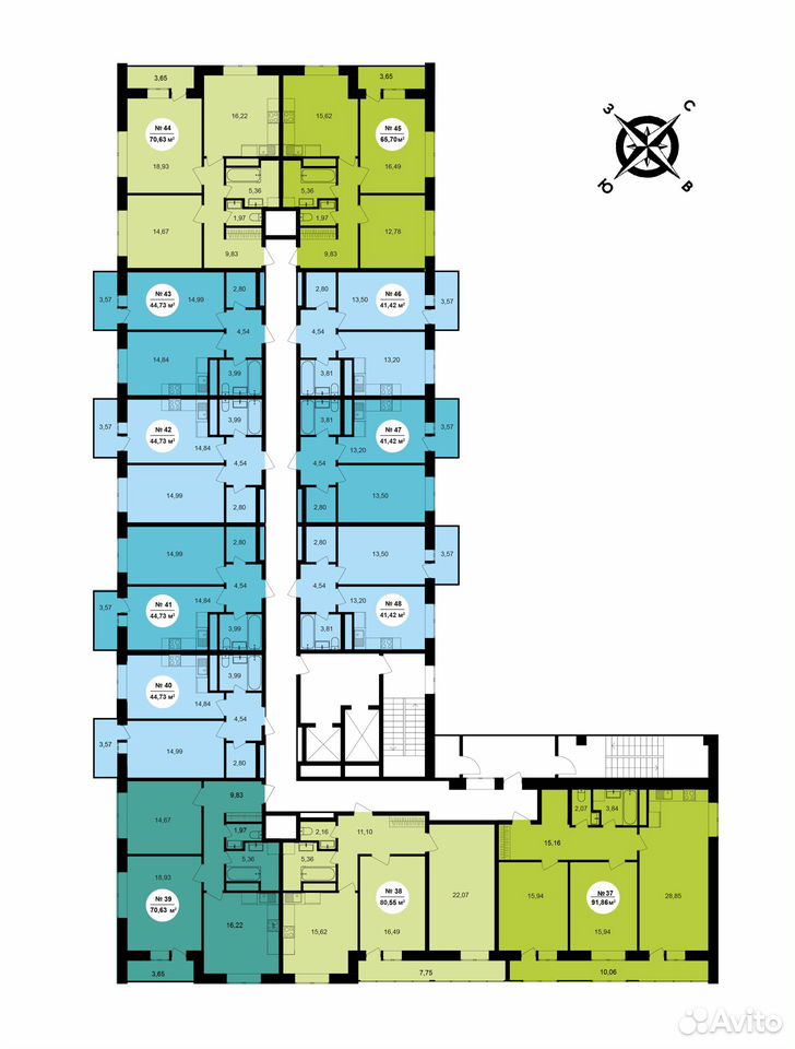 2-к. квартира, 80,6 м², 6/8 эт., Обнинск