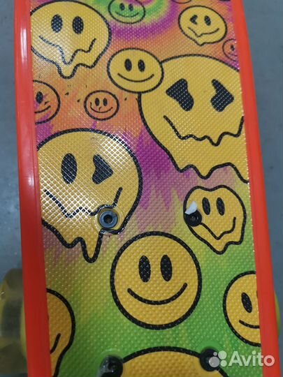 Пенни борд новый, светящийся скейтборд