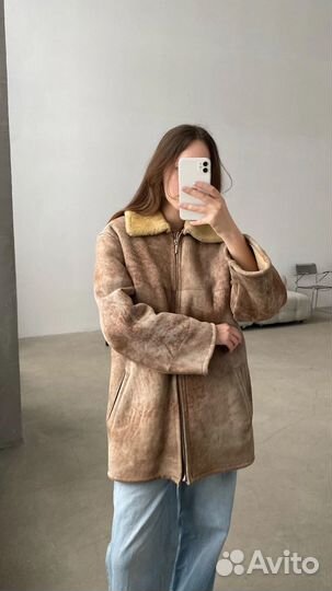 Дубленка натуральная винтаж овчина