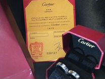 Серьги кольца Cartier+приятный подарок