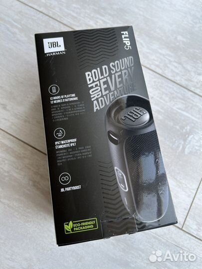 JBL flip 5 черная оригинал black новая