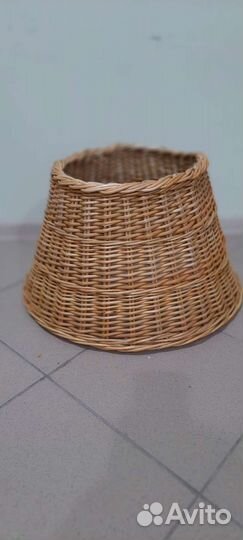 Плетеная юбка под цветочный горшок