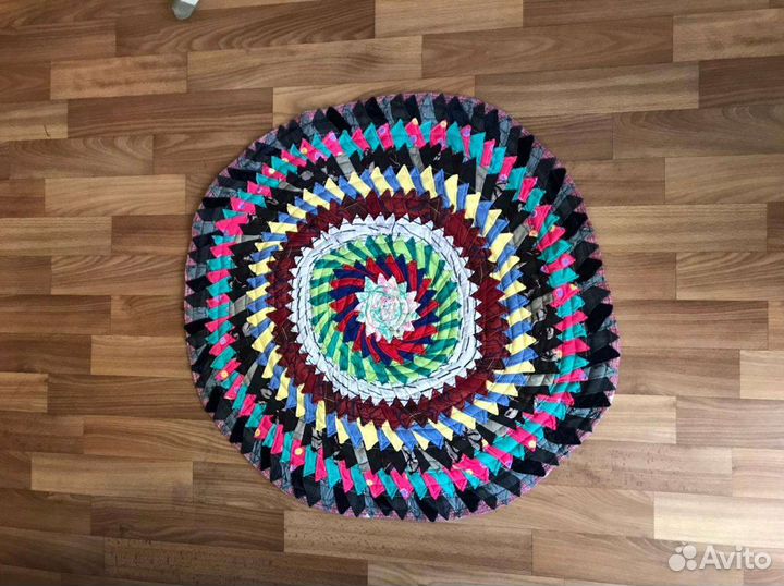 Коврик пэчворк ручной работы