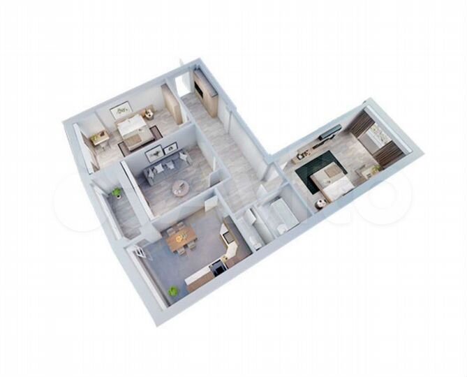 3-к. квартира, 85,1 м², 1/9 эт.