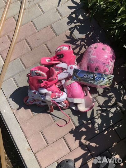 Роликовые коньки детские раздвижные