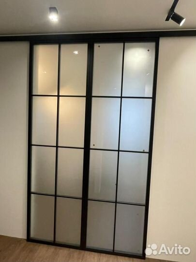 Перегородка из стекла под ключ