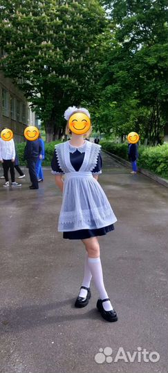 Школьная форма для девочки синяя