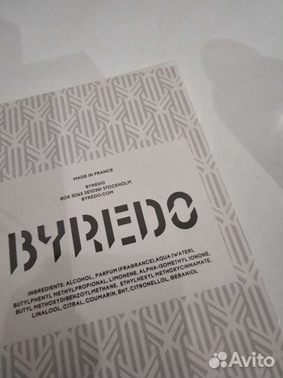 Духи byredo Bal d Afrique100мл целые