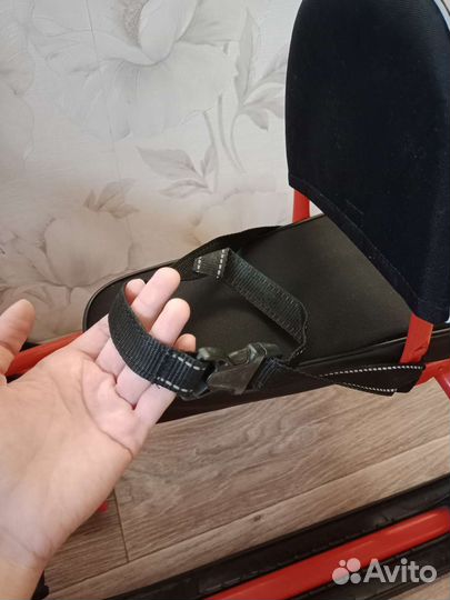 Детский снегокат со спинкой