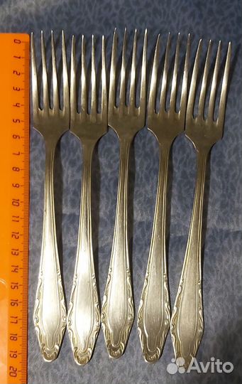 Нержавейка ложки вилки ножи половник мельхиор