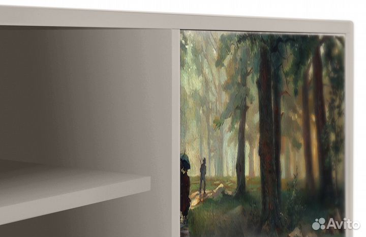 Тв-тумба T2 - Сатин - Rain in the Oak Forest