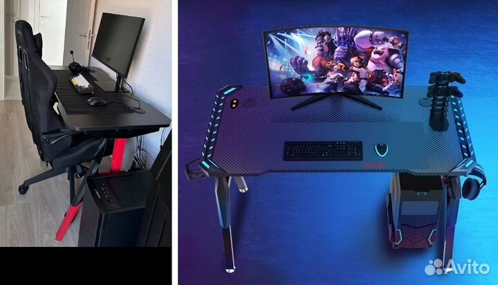 Компьютерный стол карбон игровой новый