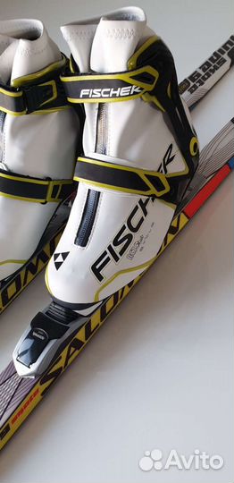 Лыжи беговые Salomon коньковые комплект 174/ 36