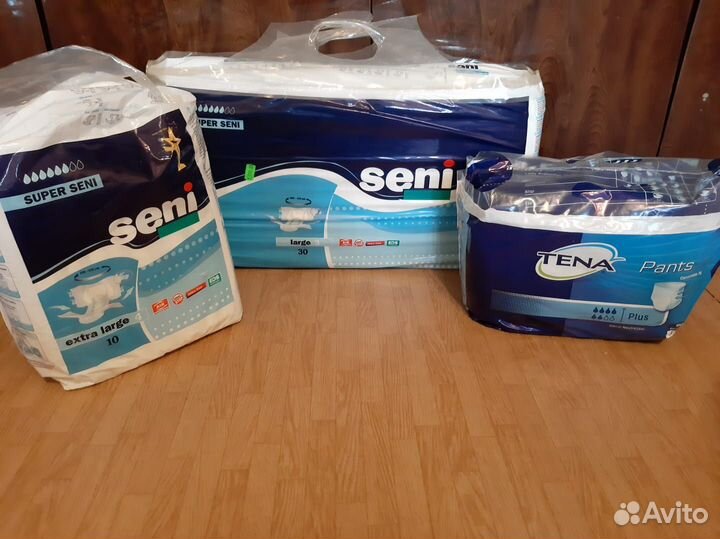 Памперсы для взрослых 3 пачки