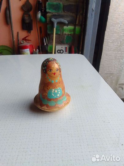 Старинная матрешка неваляшка